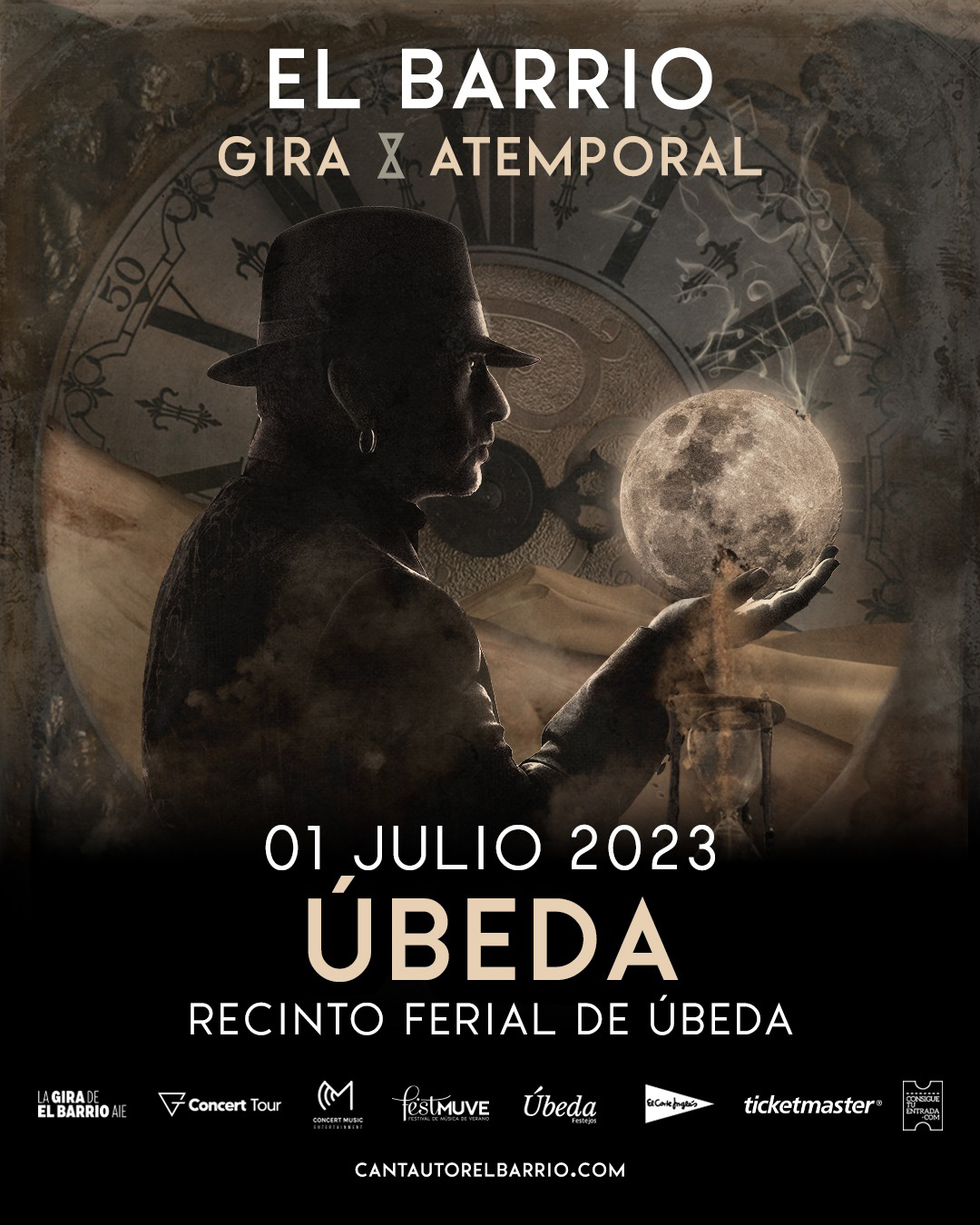 Actuación de El Barrio en Úbeda, con su álbum Atemporal, dentro de la programación de Festivales musicales de Úbeda